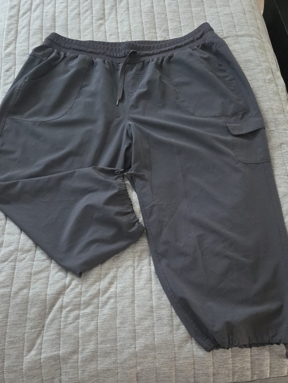RBX Womens Cargo Jogger Pants - Charcoal Gray
